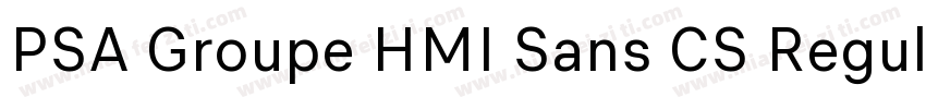 PSA Groupe HMI Sans CS Regular字体转换